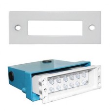 Φωτιστικό Χωνευτό Ορθογώνιο LED 0.8W 230V 3100K Θερμό Φως Αλουμινίου Λευκό 9601 IP54